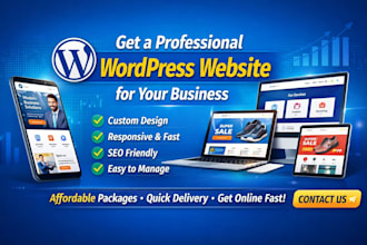create a starter business website by ai, wordpress shopify or wix