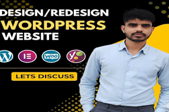 build, design or redesign wordpress website, rebuild wordpress elementor