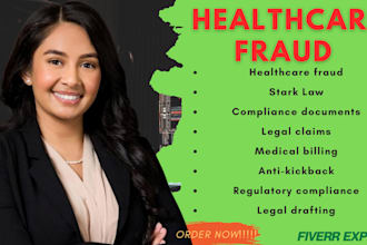 prepare healthcare fraud, stark law, and regulatory legal filings
