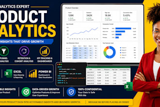 analyze product data using excel power bi and sql