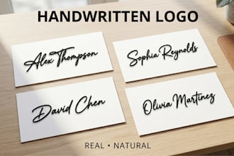signature logo for personal brand or business