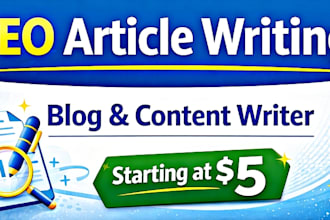 write SEO friendly articles and blog posts