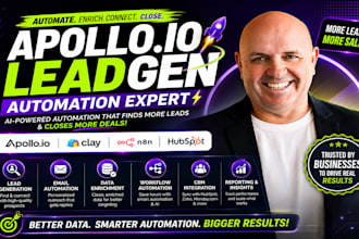 setup CRM automation clay hubspot apollo io crew ai lindy ai n8n zapier make com