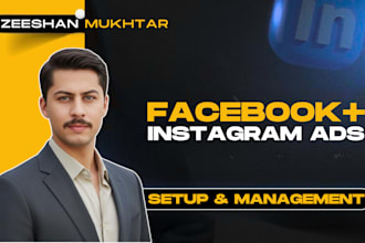 setup your facebook and insta ads for leads, sales