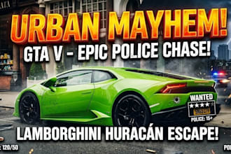 design amazing gta v and gaming thumbnails