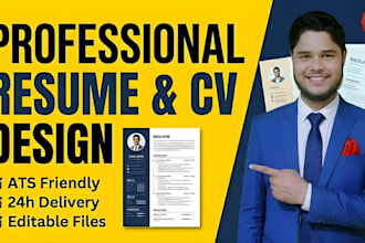 design a professional ats resume and CV