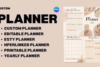 design custom planner canva planner canva journal prayer journal canva workbook