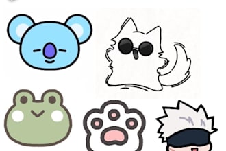 design cute and aesthetic sticker