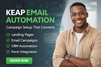 setup keap infusionsoft email marketing automation, email campaign automation