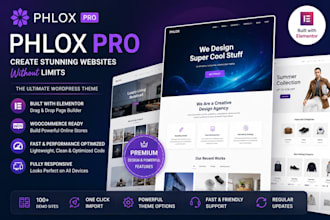 build a premium phlox wordpress website with elementor pro
