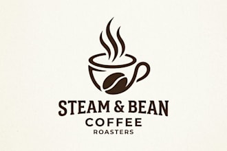 design a modern and inviting coffee shop logo