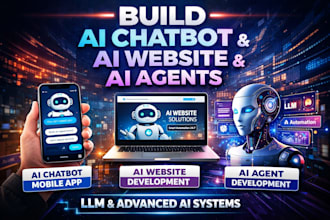 build ai chatbot mobile app ,ai website and ai agent development lim