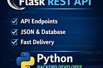 create a flask rest API using python