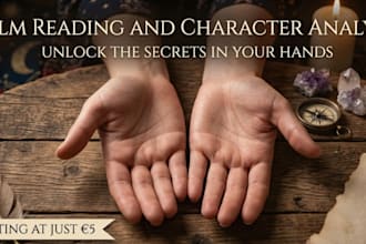 do a professional palm reading and character analysis