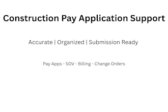 prepare your monthly construction pay application package