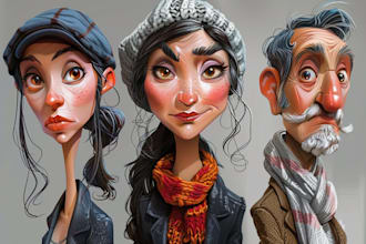 draw digital caricature from your photo