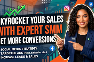 manage social media to grow traffic and leads customizable