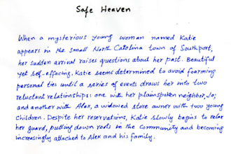 do handwritten notes and typing services