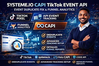 do systeme io capi tiktok event API event duplicate fix sales funnel analytics