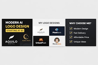 create ai assisted logo and brand visuals for businesses