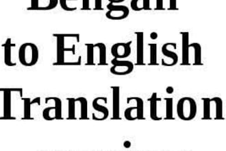 do professional data entry and bengali to english translation