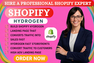 build shopify hydrogen landing page that converts traffic into sales fast