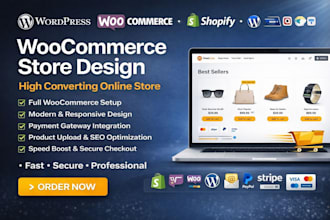 design customize redesign woocommerce wordpress online store for high conversion