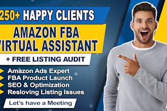 be your amazon fba consultant and amazon virtual assistant, set up amazon store