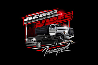 create attractive and imagination transport logo design