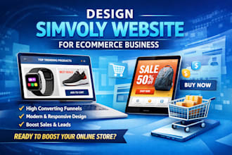 design simvoly website sales funnel for ecommerce business
