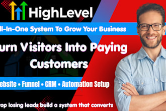 build your ghl website, ghl sale funnel, ghl landing page, ghl automation,
