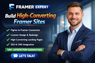design figma framer gohighleve landing page webflow template website development