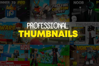design professional youtube gaming thumbnails