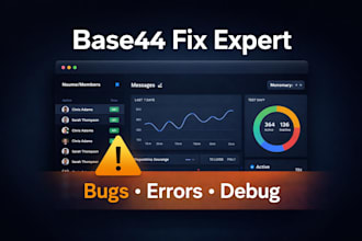 debug or improve your base44 web app, saas or CRM project