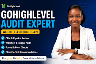 audit your go high level cro crm dashboard funnels and automations workflows