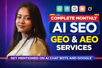 do monthly website local ai seo, ai search, aeo, GEO and linkbuilding