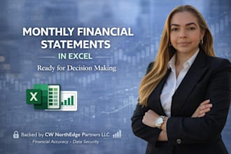 prepare your monthly financial statements reports in excel