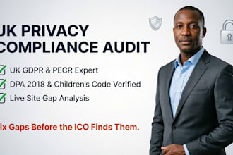 perform a professional UK gdpr and pecr compliance audit for your website