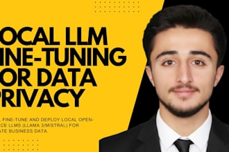 fine tune a private local llm on llama 3 or mistral for data privacy