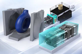 design 3d cad models for plastic injection mold and manufacturing
