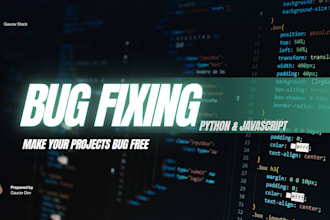 fix bugs in your python or javascript code