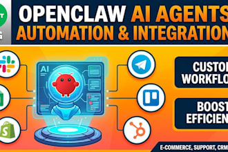 setup openclaw ai agents, automation workflows,  integrations