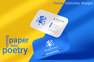 business card and stationery design with logo