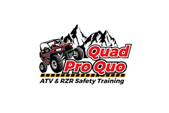 design eye catching logo showing a rzr or atv climbing