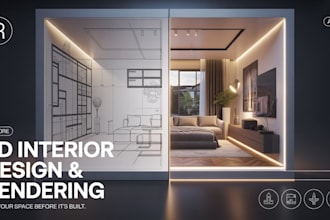 design 3d interior design 3d rendering, modeling and 3d visualization