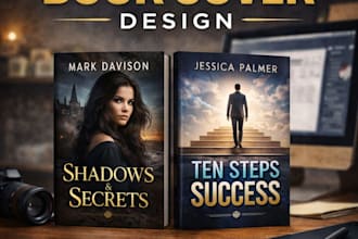 design a professional book cover for amazon kdp, ebook and print