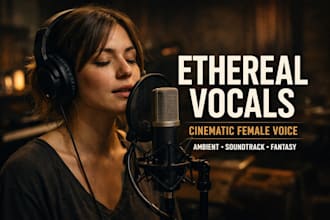 sing ethereal vocals, cinematic female vocalist, ambient, fantasy, soundtrack
