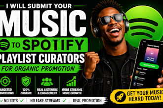 submit your music to sportify playlist curators for organic promotion