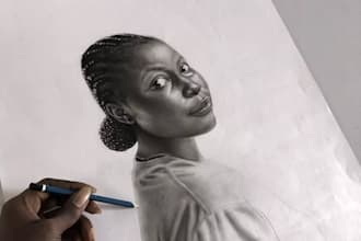 draw pencil sketch from photo