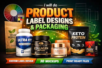 do product label design, cbd label design, bottle label design, packaging design